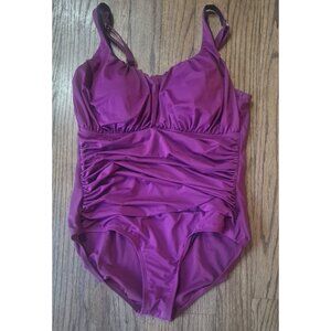 Carribean Sand Slimming Ruched One-piece Bathingsuit Swimsuit Women's  Size 18W